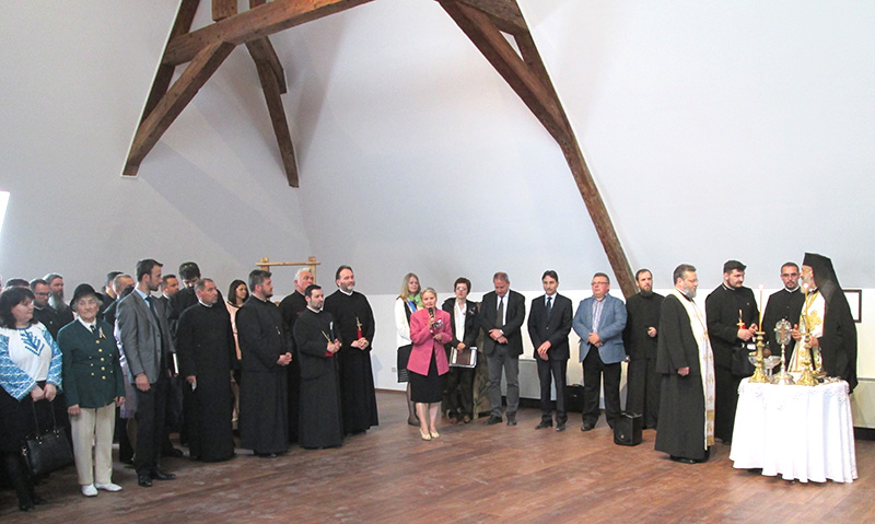La inaugurarea muzeului au participat personalități locale, dar și fețe bisericești