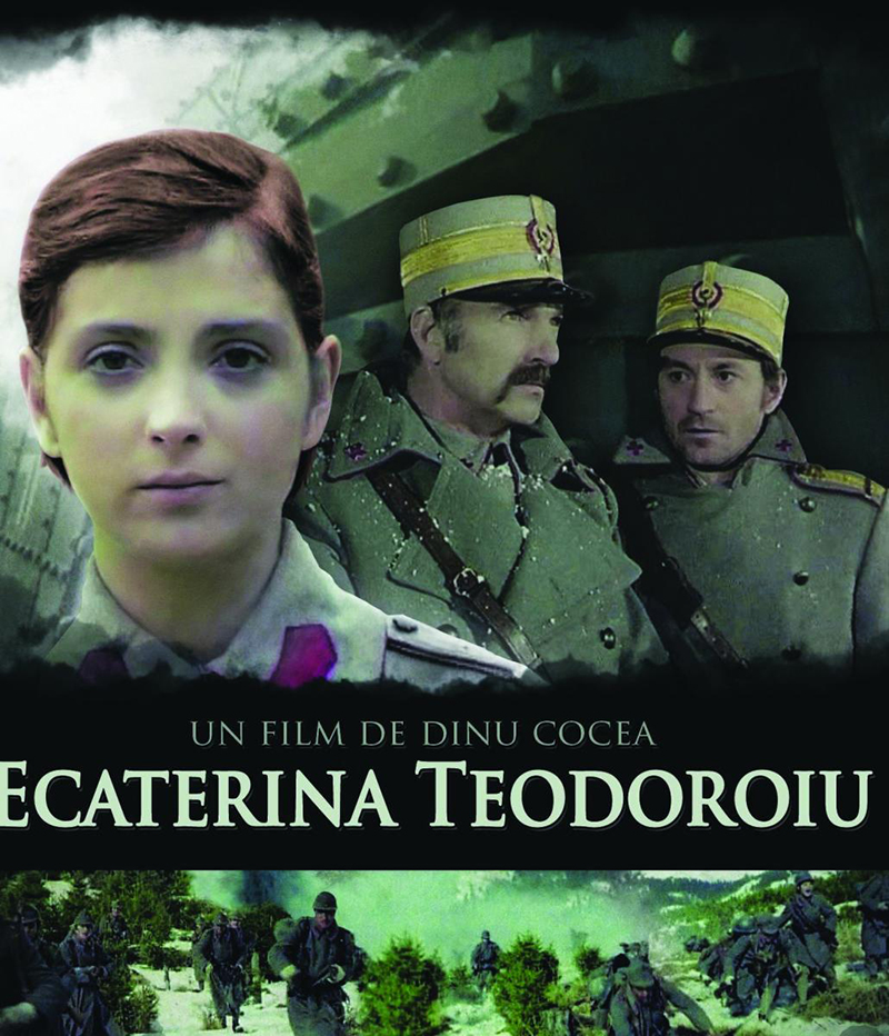 Afișul filmului „Ecaterina Teodoroiu” (1978), povestea războinicei din Armata Română, regizat de Dinu Cocea