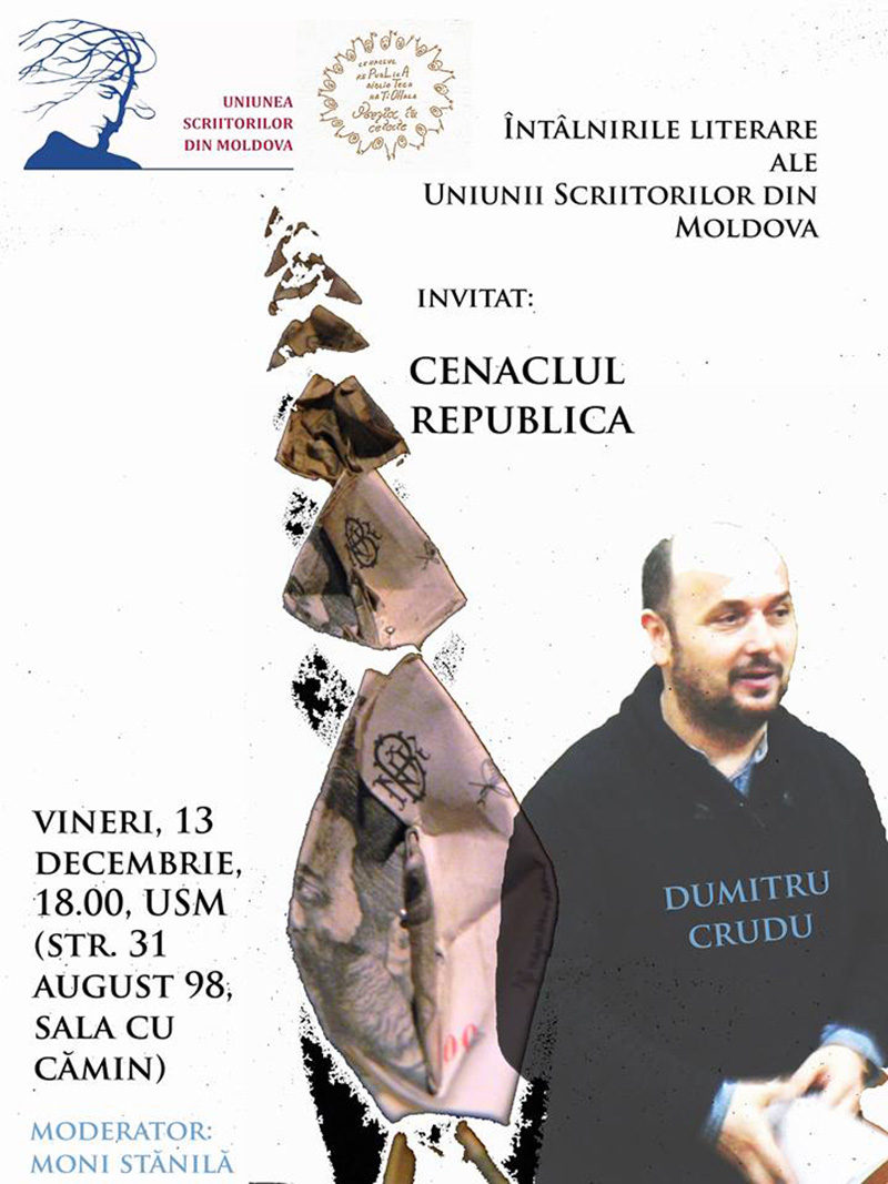 Eveniment organizat de Cenaclul Republica, ce aparține Bibliotecii Naționale din Chișinău