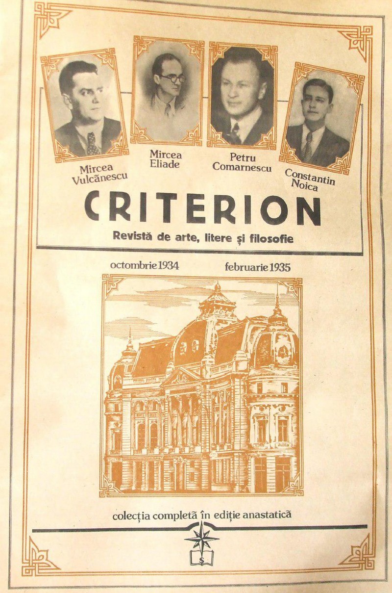 Generația Criterion a numărat în rândurile sale eminențe din filosofia românească: Emil Cioran, Constantin Noica și Mircea Eliade