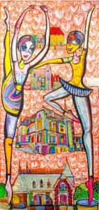 Casa Niculescu Dorobanțu, pictură de Laurențiu Dimișcă