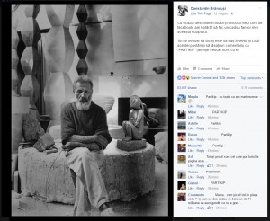 „Cuminţenia” lui Constantin Brâncuşi, obiect de farsă pe internet